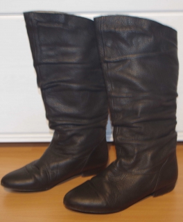 Lederstiefel schwarz