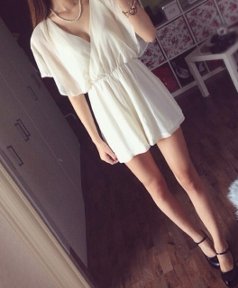 AX Paris Jumpsuit beige NEU