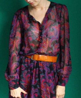 Kleid Paisley Muster 