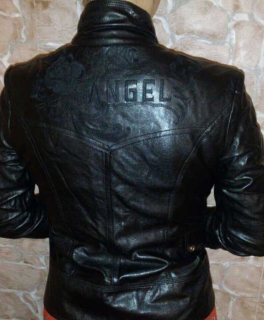 Sexy schwarze Kunstlederjacke - Blogger, Hipster