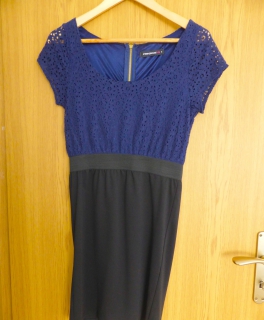 Partykleid schwarz/blaues Kleid Fishbone / Fishbone 