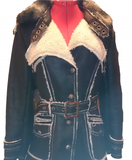 Wintermantel Schwarz 