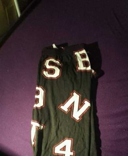 Buchstaben und Zahlen leggings blogger nerd gr. 38