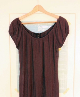 Anthrazitfarbenes Jersey Kleid / Tshirt / Longshirt