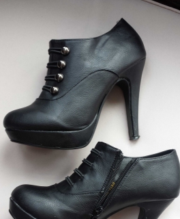 Stiefeletten Pumps schwarz Größe 36 