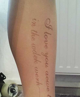 Strumpfhose mit Spruch neu