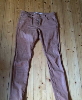 Zara Kunstlederhose Gr. 36 braun