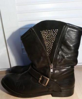 Schwarze Buffalo Boots