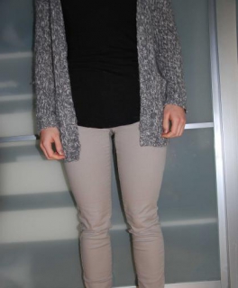 Superstretch Hose von H&M in beige 