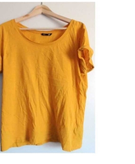 Gelbes Basic T-Shirt 