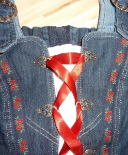 Trachtenmieder Mieder Jeans Gr. 34