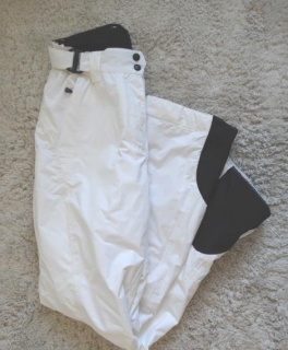 Skihose / Snowboardhose / weiß / schwarz