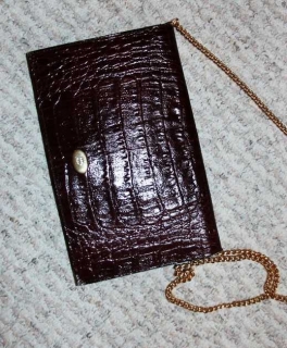 Vintage Clutch in Schlangenlederoptik 