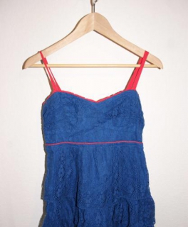 Hollister Kleid Blau Spitze