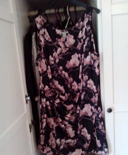 Kleid Blumen, Blumenkleid H&M, 44