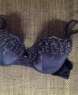 blau-silbener BH, 75C