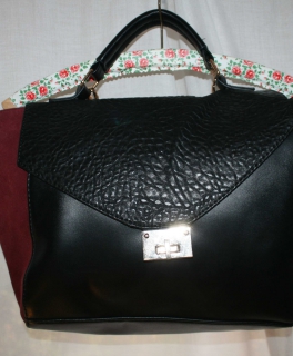 Elegante Tsche Dunkelrot leder 