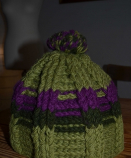 Dicke Pudelmütze für den Winter