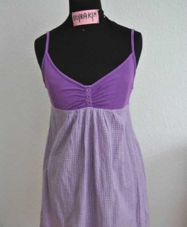 Lila Vinchykaro Kleid in XS