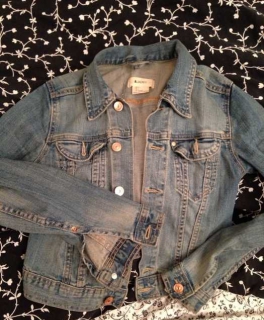 Kurze Jeansjacke H&M mittelblau