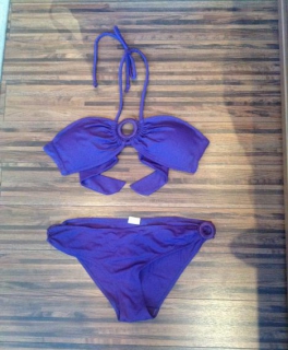 Bikini lila bandeau