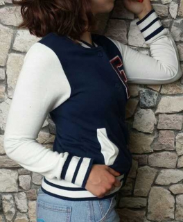 Blogger Retro College Jacke