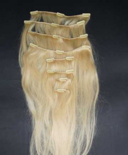 Remy Echthaar Clip In Extensions #613 Versandfrei!