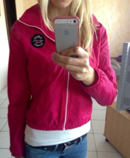 Hollister Übergangsjacke pink