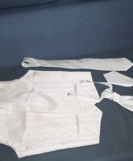 5teiliges Westenset Hochzeit von Paul Malone elfenbein ivory L