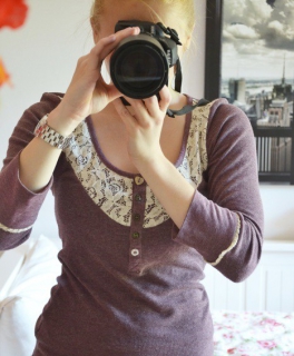 Review Oberteil weinrot mit spitze