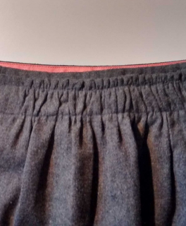 Grauer Woll Rock in XS (S/M) von Joule Clothing_Winter Outfit_ Minirock