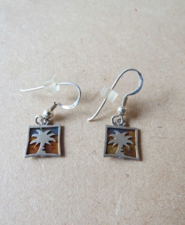 Sommerliches Ohrringe Ohrhänger Palmenmotiv