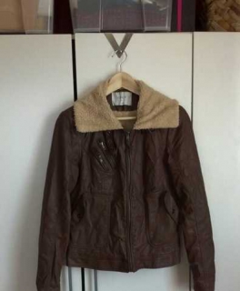 Kunstlederjacke Lederimitat gefüttert / Only