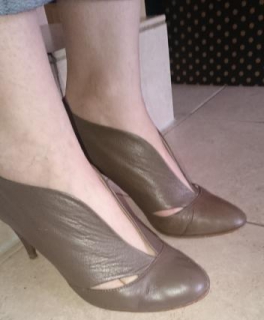 Cut Out Pumps Zara grau 37