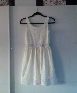 Spitzenkleid weiß lacedress Weihnachten