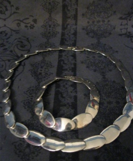 wunderschöne Segmentkette mit Armkette in Silber 