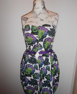 Psychobilly Rockabilly Pin Up Criminal Damage Kleid Ballonkleid 