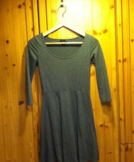 Graues Basic Kleid von H und M