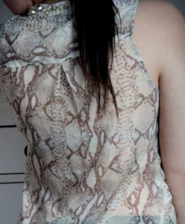 Schlangen/Nieten Bluse 