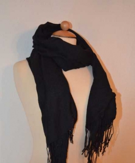 Schwarzes XXL-Tuch, Schultertuch schwarz