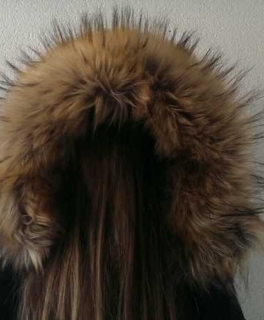 XXL Kunst Fellkragen Kunst Pelzkragen kein echtfell