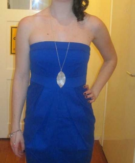 Blaues Partykleid