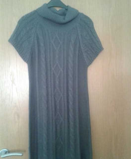 Strickkleid in grau