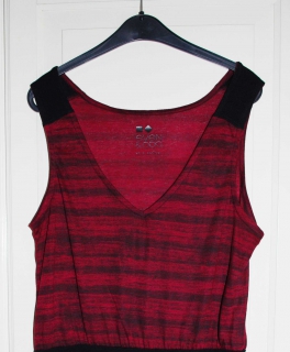 Ausgehkleid Schwarz-Rot