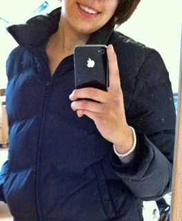 Schwarze Daunenjacke