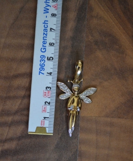 goldener Feenanhänger