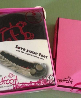 Redfoot Ballerinas Goldfarben Gr. 36/37 NEU faltbar