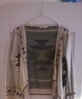 Beiger Ethno Cardigan 