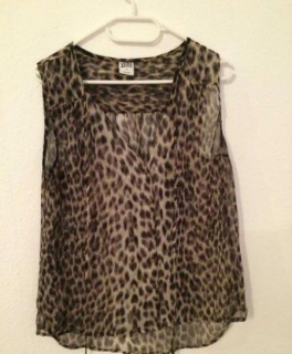 Bluse im Leoparden Look