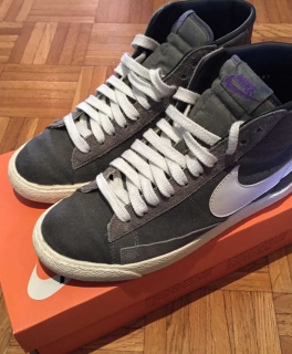 Nike Blazer Mid High Vintage VNTG 42 Grau Sneaker Turnschuh